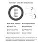 RhinoRing Erection Enhancing Cock Ring - 6 Pack - 100% Pure Silicone Rubber Penis Rings Set Various Sizes - Get Harder Last Longer - Cockring Better Sex Toy - Matte Black