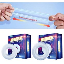 GUANGSHAN Male Pe~NIS Ring Ere~ction Enlarger Enhancer Rings Adult Séx Toy for Men