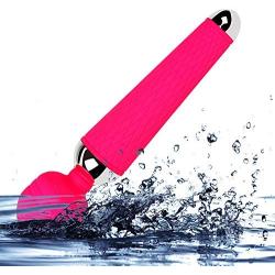 USB Rechargeable,100% Waterproof and Quiet,Wireless & Travel Friendly,G-spot Sex Vibrator,Powerful Magic Wand Massager (Pink)