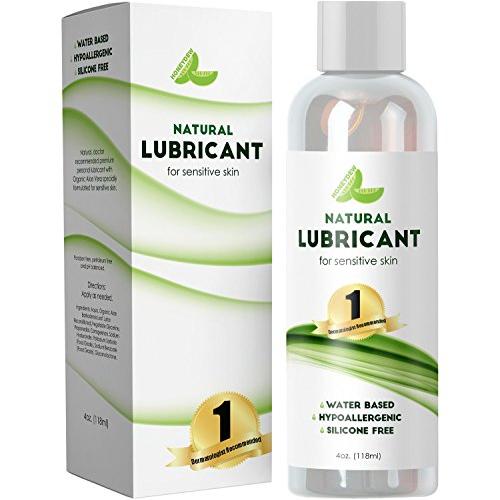 Personal Lubricant for Women and Men - Water Based Lube with Aloe & Carrageenan – Natural PH Balance - Formulated for Sensitive Skin & Sex - Long Lasting Formula - Paraben Free - Silicone Free