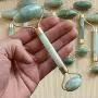 hwangli Natural Stone Roller Guasha Facial Beauty Massage Tool Face Neck Skin Roller Massager