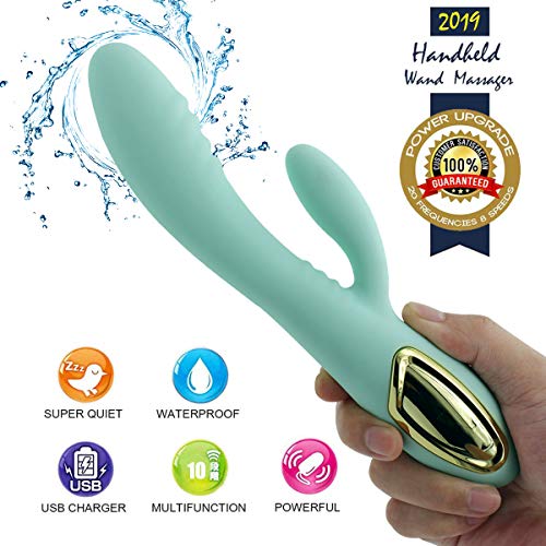 LED Personal Comfy Compact Power Massager Cable Rechargeable Waterproof Wireless Multiple Modes & Speeds For Treat Face, Neck, Shouders, Foots, Legs