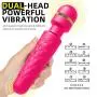 Personal Massager Wand, Magic Mini Dual Vibrating Wand with 10 Powerful Speeds 20 Vibration, Cordless Waterproof Massaging Wand for Foot Back Neck Shoulder - Super Pink Personal Massager Wand, Magic Mini Dual Vibrating Wand with 10 Powerful Speeds 20 Vibration, Cordless Waterproof Massaging Wand for Foot Back Neck Shoulder - Super Pink