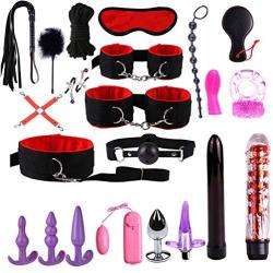 Massage Toys Dress&Funny Toys Blockage Toyss Handcuffs Whip Chests Clip Blindfold Breast Games Private Funny Toys Kit for Couples,Option 14