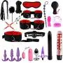 Massage Toys Dress&Funny Toys Blockage Toyss Handcuffs Whip Chests Clip Blindfold Breast Games Private Funny Toys Kit for Couples,Option 14