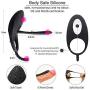 Vibrating Male Wand Massager Rechargeable Back Neck Shoulder Relaxation Massaging with Multiple Vibrator Men Medical Grade Silicone Vibration Toy