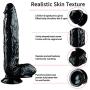 HYLHYL5-F Stràp ón Màssàgìng Wànd, 12 inch Wireless Wand for Women Men Beginners Super Realistic Simulated Toy Waterproof Women | Diameter 6cm/2.36iches