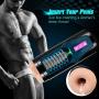 Male Masturbator Cup, Electric Men Masturbation with 10 Powerful Thrusting Modes, 4D Realistic Vagina Pocket Pussy Sex Toys for Man Orgasm with Female Sexy Moans and Hands Free-Stroker Featured
