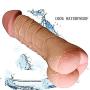 Suntimetime 8.46 Inch Realistic Real Soft TPE Dîldɔ Waterproof Relax Massage Tools for Women Female Suntimetime