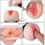 Masturbator Cup Masturbation Vibrating Male Masturbators, Treediride 2 in 1 3D Realistic Vagina Pussy Sex Toys with Oral Stimulation for Men