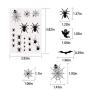 540 PCS Halloween Spiders and Net Body and Face Temporary Tattoos Stickers for kids and adults Costume