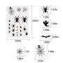 540 PCS Halloween Spiders and Net Body and Face Temporary Tattoos Stickers for kids and adults Costume 540 PCS Halloween Spiders and Net Body and Face Temporary Tattoos Stickers for kids and adults Costume