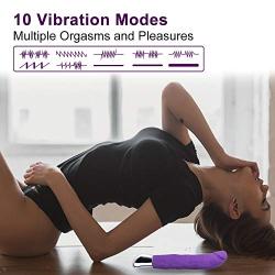 G-Spot Vibrator, Lifelike Flexible Dildo Vagina Stimulator, Rechargeble Waterproof Powerful Vibrator for Women with 10 Modes