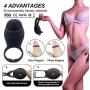 Vibrating Penis Ring Rechargeable Silicone Cock Ring Stimulator for Male Longer Lasting Erections Sex Toys