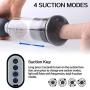 Lfcmf Electric Automatic Pê-ni? Pump Vacuum Pump for Man Toys for Men - 5 Vibration Modes, 4 Sucking Modes, 3 Voice Functions