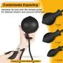 Inflatable Butt Plug, Body-Safe Silicone Anal Balloon Pump with Quick Release Valve Stretch Anal Sex Toys for Beginners and Advanced Users (Black Screw Style) Inflatable Butt Plug, Body-Safe Silicone Anal Balloon Pump with Quick Release Valve Stretch Anal Sex Toys for Beginners and Advanced Users (Black Screw Style)