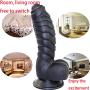 Dildo Anal Plug with a Powerful Sucker G spot/Anal Stimulation Monster Bump Stimulation Beginners Female Extra Long Thicken Firm Handsfree Relax Massager Toys