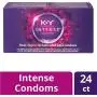 K-Y Me & You Intense Ultra Thin Latex Condoms- Water Based Lube, Intensifying Tingling Sensation For Her and Natural Fit For Him, Ribbed With Reservoir Tip, HSA Eligible, 24 Count K-Y Me & You Intense Ultra Thin Latex Condoms- Water Based Lube, Intensifying Tingling Sensation For Her and Natural Fit For Him, Ribbed With Reservoir Tip, HSA Eligible, 24 Count