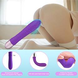 G Spot Vibrator for Vagina Stimulation, Ultra Soft Bendable Small Vibrator with 9 Vibration Patterns-Slilcone Dildo Vibrator Clitoris Stimulator for Women