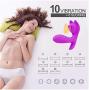 Waterproof 10-Frequency Vibration +6 Sucking Modes USB Charging Silent Waterproof Vibrator Durablemulti-Speed Wireless Suction Simulator, Silent and Waterproof Variable Speed Vibrator