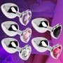 Stainless Steel Jewel Heart análê Bútt Plùg Adùllt Tõys for Women Men