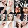 Halloween 30 Sheet Temporary Face Tattoo Sticker 3D Zombie Scar Fake Bloody Wound for Cosplay Party Halloween Masquerade Prank Prop Decorations, Waterproof Sweatproof Makeup for Women Man kids Halloween 30 Sheet Temporary Face Tattoo Sticker 3D Zombie Scar Fake Bloody Wound for Cosplay Party Halloween Masquerade Prank Prop Decorations, Waterproof Sweatproof Makeup for Women Man kids