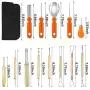 OOWOLF Halloween Pumpkin Carving Kit, 13 Pcs Halloween Sculpting Tools with 3 set Theme Fake Tattoo Noctilucous Body Stickers Halloween Party Decorations (Storage Case Included) OOWOLF Halloween Pumpkin Carving Kit, 13 Pcs Halloween Sculpting Tools with 3 set Theme Fake Tattoo Noctilucous Body Stickers Halloween Party Decorations (Storage Case Included)