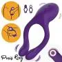 Vibrating Cock Ring with 10 Powerful Vibration Modes, Waterproof Multifunctional G Spot Vibe Nipple Massager Rechargeable Penis Vibrator Perineum Stimulator for Man Couples Play Vibrating Cock Ring with 10 Powerful Vibration Modes, Waterproof Multifunctional G Spot Vibe Nipple Massager Rechargeable Penis Vibrator Perineum Stimulator for Man Couples Play