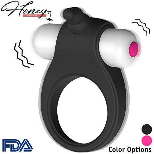 Vibrating Cock Ring - Penis Ring Dildo Vibrator with Clit Stimulator – Soft Silicone, Flexible, Enhances Hardness and Performance Increase Stamina – Sex Toy Men Women –Tango by Honey Adult Play -Black Vibrating Cock Ring - Penis Ring Dildo Vibrator with Clit Stimulator – Soft Silicone, Flexible, Enhances Hardness and Performance Increase Stamina – Sex Toy Men Women –Tango by Honey Adult Play -Black