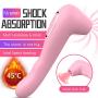 12 Frequency Cordless Wireless Soft Quiet USB Cable Rechargeable Waterproof Dual Motor Suc-King Víbràtòr Smart Inductive Wand Whisper Handheld Pleasure Pink