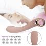 Luv Sensation G-Spot Clitoris Rabbit Vibrator, Waterproof Rechargeable Stimulator Massager Sex Toy with Soft Silicone and Different Vibrating Level Grey