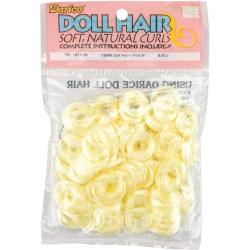 Darice 1211-05 Curly Doll Hair, 0.5-Ounce, Lemon Blond