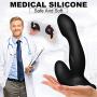 Muscle Massager Stimulator Plug 12 Speed, Vibrating Waterproof Male Postate Massager for Man