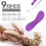 Clitoral Vibrator, G Spot Clit Dildo Vibrators, Waterproof Rechargeable Clitoris Stimulator with 9 Vibration Patterns Sex Toys for Women