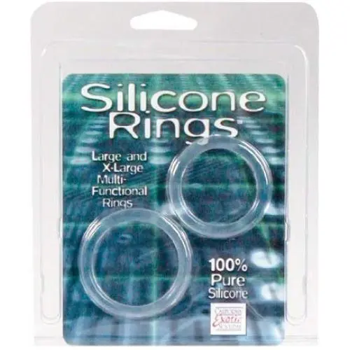 California Exotics Silicone Rings Set, Large and X-Large California Exotics Silicone Rings Set, Large and X-Large