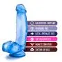 Eden 7" Realistic Feel Flexible Dildo Sex Toy Suction Cup Harness Compatible (Blue) Eden 7" Realistic Feel Flexible Dildo Sex Toy Suction Cup Harness Compatible (Blue)