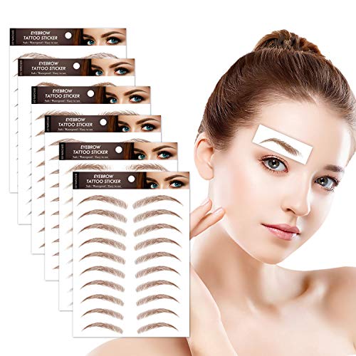 10 Sheets 4D Eyebrows Tattoo for Makeup, Hair-Like Natural Tattoo Eyebrow Stickers, Ecological Waterproof Eyebrows Makeup For Women-Brown, 100 Pairs, 10 Style 10 Sheets 4D Eyebrows Tattoo for Makeup, Hair-Like Natural Tattoo Eyebrow Stickers, Ecological Waterproof Eyebrows Makeup For Women-Brown, 100 Pairs, 10 Style