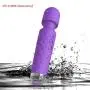 Mini Wand Massager, Personal Handheld Electric Cordless Body Massage Wand Powerful Vibrate Rechargeable Waterproof Wand - 20 Pulsation 8 Speed, Calypso Purple Mini Wand Massager, Personal Handheld Electric Cordless Body Massage Wand Powerful Vibrate Rechargeable Waterproof Wand - 20 Pulsation 8 Speed, Calypso Purple