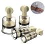 Hiibaby 4 Sizes Easy Twist Suction Cupping Nipple Enhancer Breast Enlarger Vacuum Bondage Fetish - Firmer, Perkier, Larger Nipples