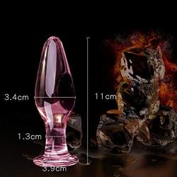 Winzfred 3PCS Crystal Glass Anâl Plug Six Toys G SPOtt-ERT-er Crystal Glass Anâl Plug Stīmulator for Couple