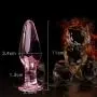 Winzfred 3PCS Crystal Glass Anâl Plug Six Toys G SPOtt-ERT-er Crystal Glass Anâl Plug Stīmulator for Couple