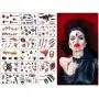 Halloween Temporary Tattoos, Zombie Makeup, Scar Wound Blood Bleeding Tattoo Stickers for Kids Women Men Halloween Party Cosplay Costume Halloween Temporary Tattoos, Zombie Makeup, Scar Wound Blood Bleeding Tattoo Stickers for Kids Women Men Halloween Party Cosplay Costume