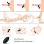 Vibrating Dual Cock Rings Sex Toys for Men with 10 Vibration Modes, Adorime Silicone Wireless Remote-Control Male Enhancing Penis Ring & Tongue Clitoral Vibrators Vibes Stimulators for Couples