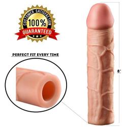 S-E-X_TOY_KISS-Realistic Thicker Cock Girth Enhancer Enlarger Penis-Extender Sleeve Extension ✨SHIPS FROM CALIFORNIA ✨DISCREET SHIPPING