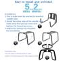 Multifunction Sex Position Enhancer Chair Novelty Toy with Handrail for Couples