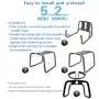 Multifunction Sex Position Enhancer Chair Novelty Toy with Handrail for Couples