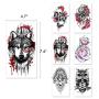 Leoars Temporary Sleeve Tattoos, Extra Large Full ArmTattoos Sleeves and Half Arm Fake Tattoos for Men Women Body Art, 24-Sheet