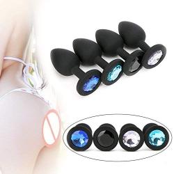 BUBUCAST New 7 * 2.8cm Black Small Silicone Plug Both Man and Woman Amal