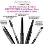Aesthetica 5-Piece Brow Stencils - Easy to Use, Reusable Eyebrow Shaping & Defining Stencils - Instructions Included Aesthetica 5-Piece Brow Stencils - Easy to Use, Reusable Eyebrow Shaping & Defining Stencils - Instructions Included