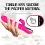 Pleasure Telescopic Cordless Sucking Dual Motor Long USB Cable Rechargeable Quiet 12 Modes Waterproof Wireless Rábbit Vǐbrǎtǒr Products Fantastic Vibrating Wand Rose Red